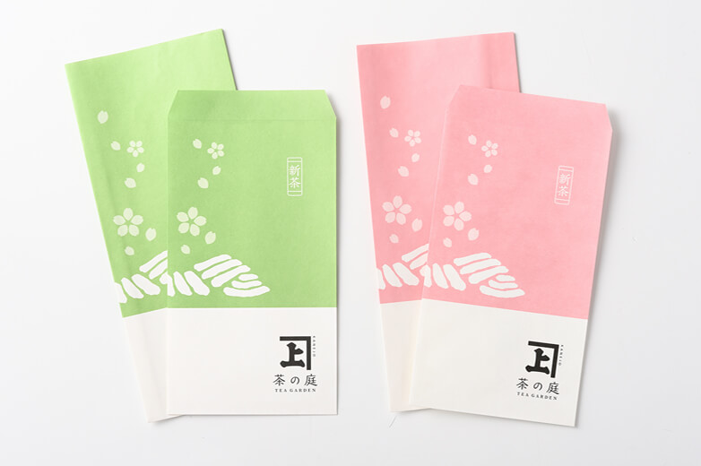 4⽉〜6⽉限定「緑」「ピンク」の封筒型包装紙