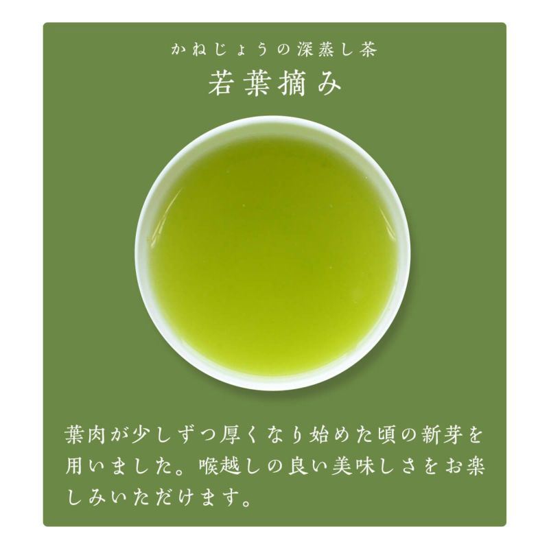かねじょう 茶の庭 静岡・掛川茶 若葉摘み