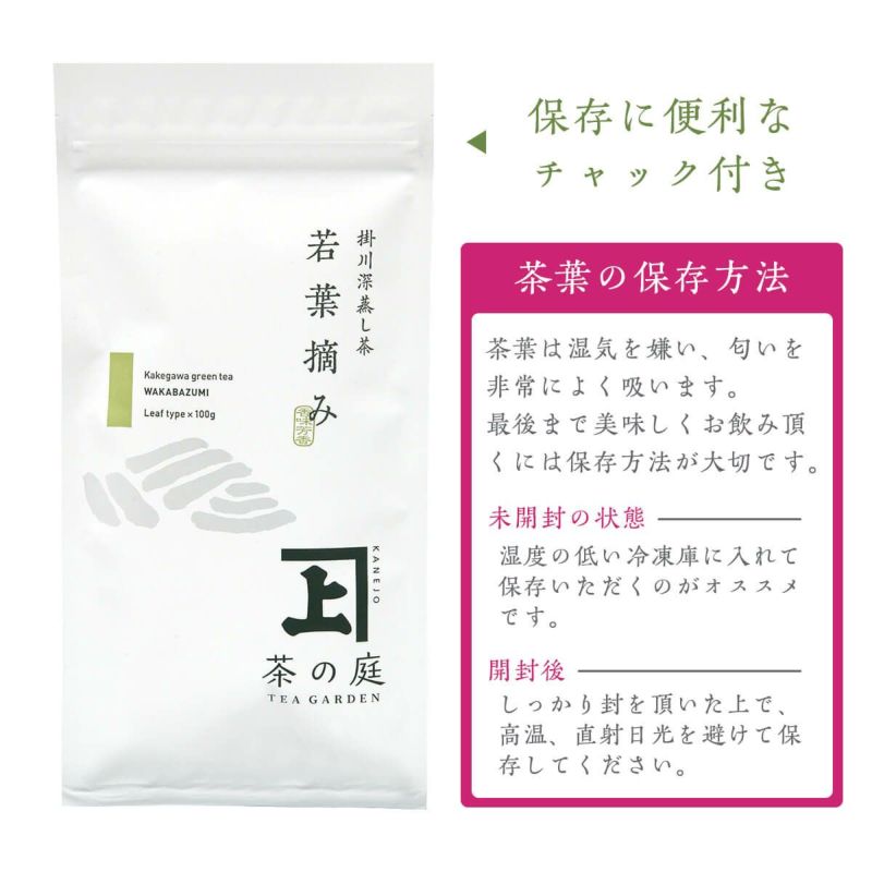 かねじょう 茶の庭 静岡・掛川茶 若葉摘み