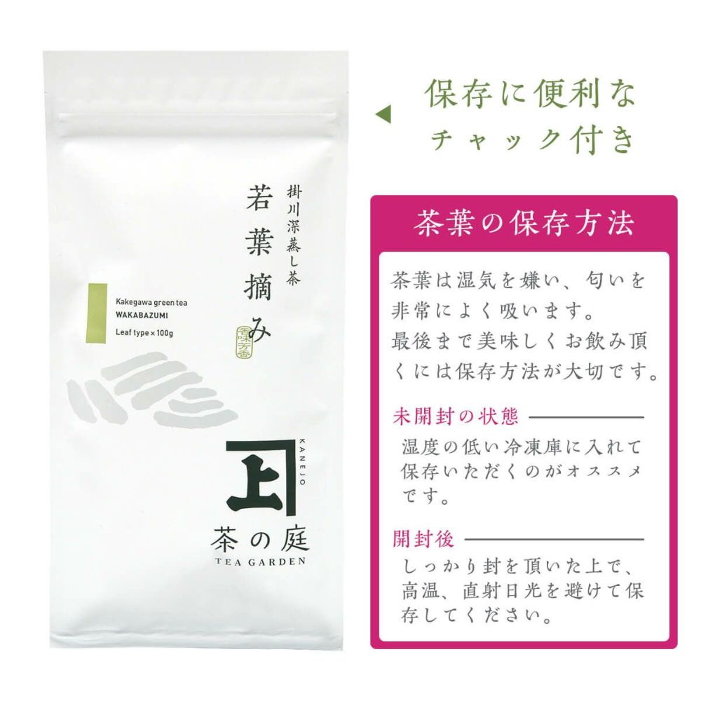 かねじょう 茶の庭 静岡・掛川茶 若葉摘み