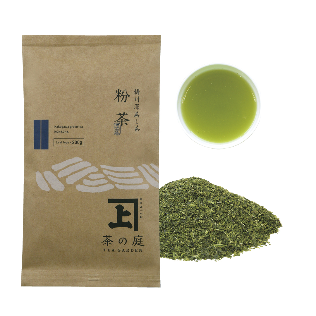 かねじょう 茶の庭 静岡・掛川茶 粉茶 200g