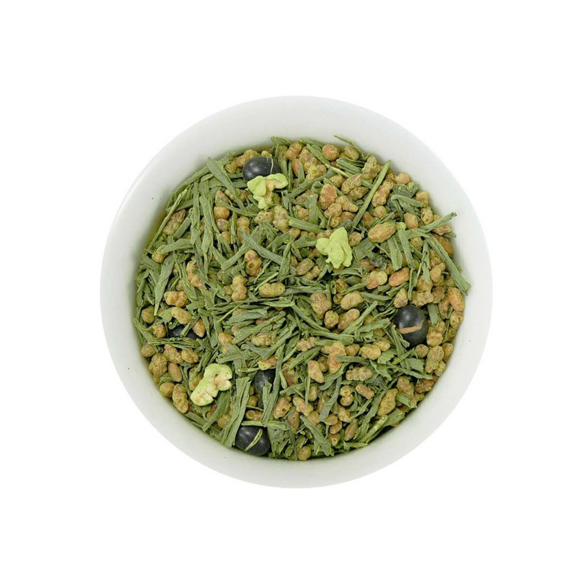 茶の庭 かねじょう 抹茶入り玄米茶 リーフ 200g