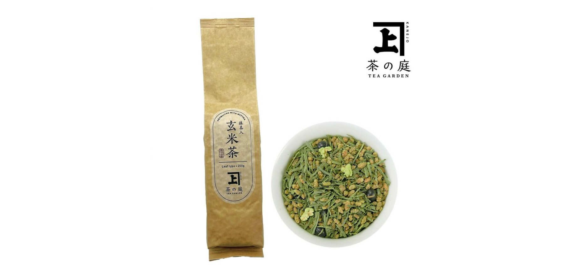 抹茶入り玄米茶 リーフ 200g | 茶の庭オンラインショップ