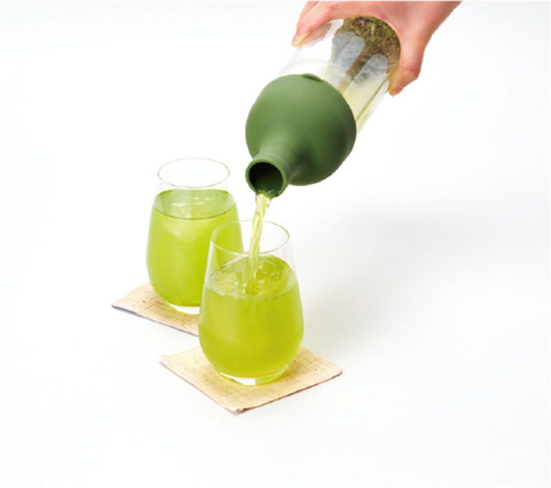 かねじょう　茶の庭　フィルターインボトル　750ml　Lサイズ　レッド