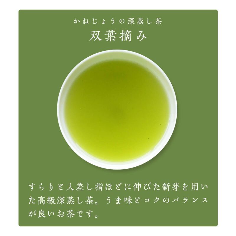 【ご贈答用・化粧箱入り】 静岡・掛川深蒸し茶 100g袋 2本