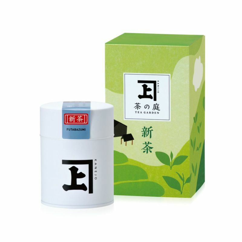 かねじょう 茶の庭 【ご贈答用新茶・化粧箱入り】 静岡・掛川深蒸し茶 100g缶 1本