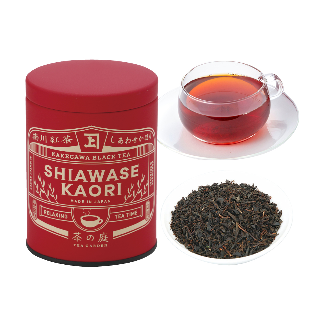 かねじょう 茶の庭 掛川紅茶 しあわせかほり リーフ缶入り 50g