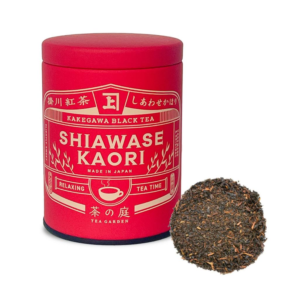 かねじょう 茶の庭 掛川紅茶 しあわせかほり リーフ缶入り 50g