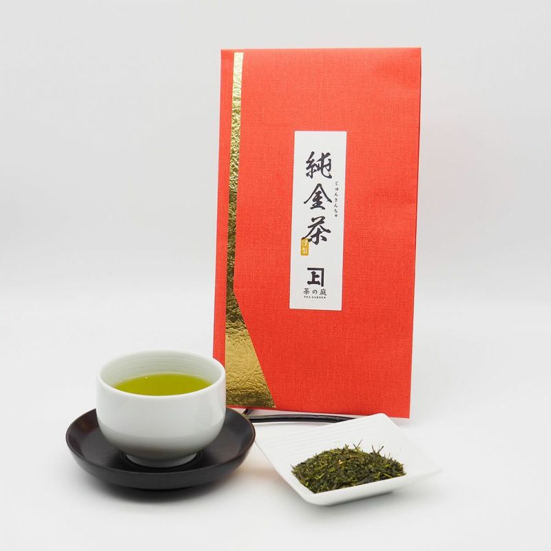 【静岡・掛川茶】 純金茶50g （袱紗入り）