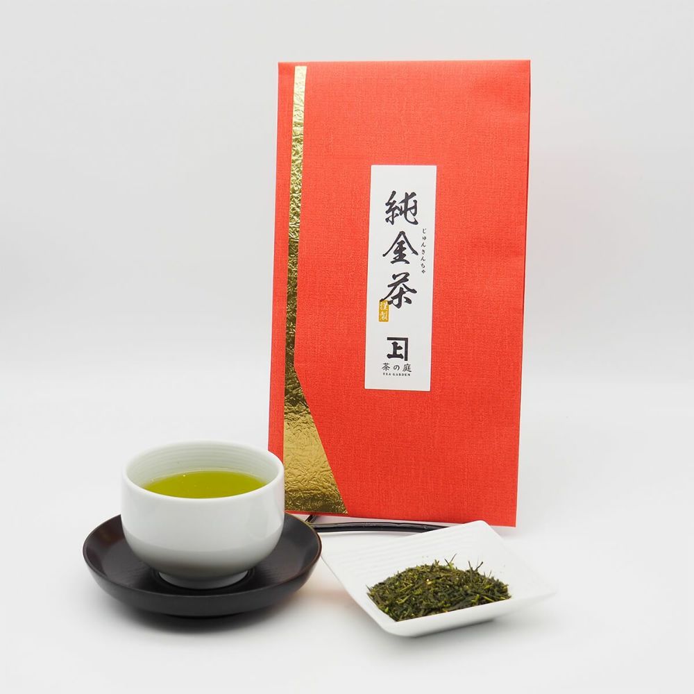【静岡・掛川茶】 純金茶50g （袱紗入り）