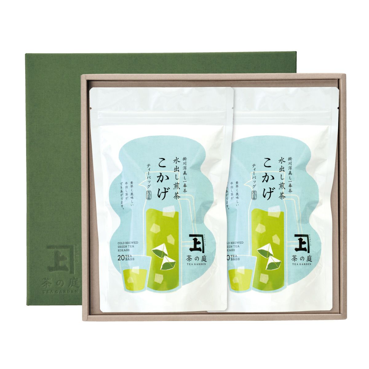 水出し煎茶こかげティーバッグ2袋詰合せ 化粧箱入り