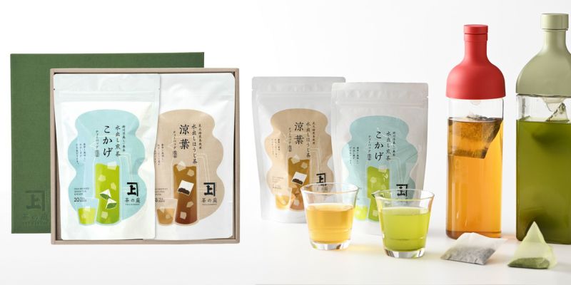 【静岡・掛川深蒸し茶】水出し茶ティーバッグ飲み比べ詰合せ 化粧箱入り